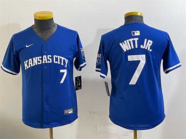 Youth Kansas City Royals #7 Bobby Witt Jr. Royal Limited Stitched Jersey,We sell and wholesale Youth Kansas City Royals #7 Bobby Witt Jr. Royal Limited Stitched Jersey on line form chian!